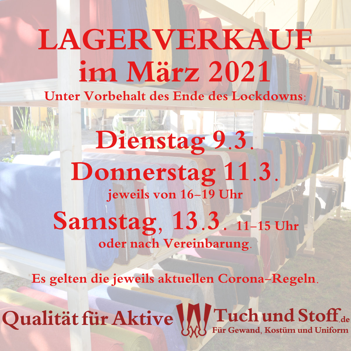 Lagerverkauf 032021